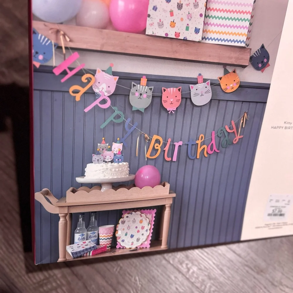 Happy Birthday Cat Banner 2 total